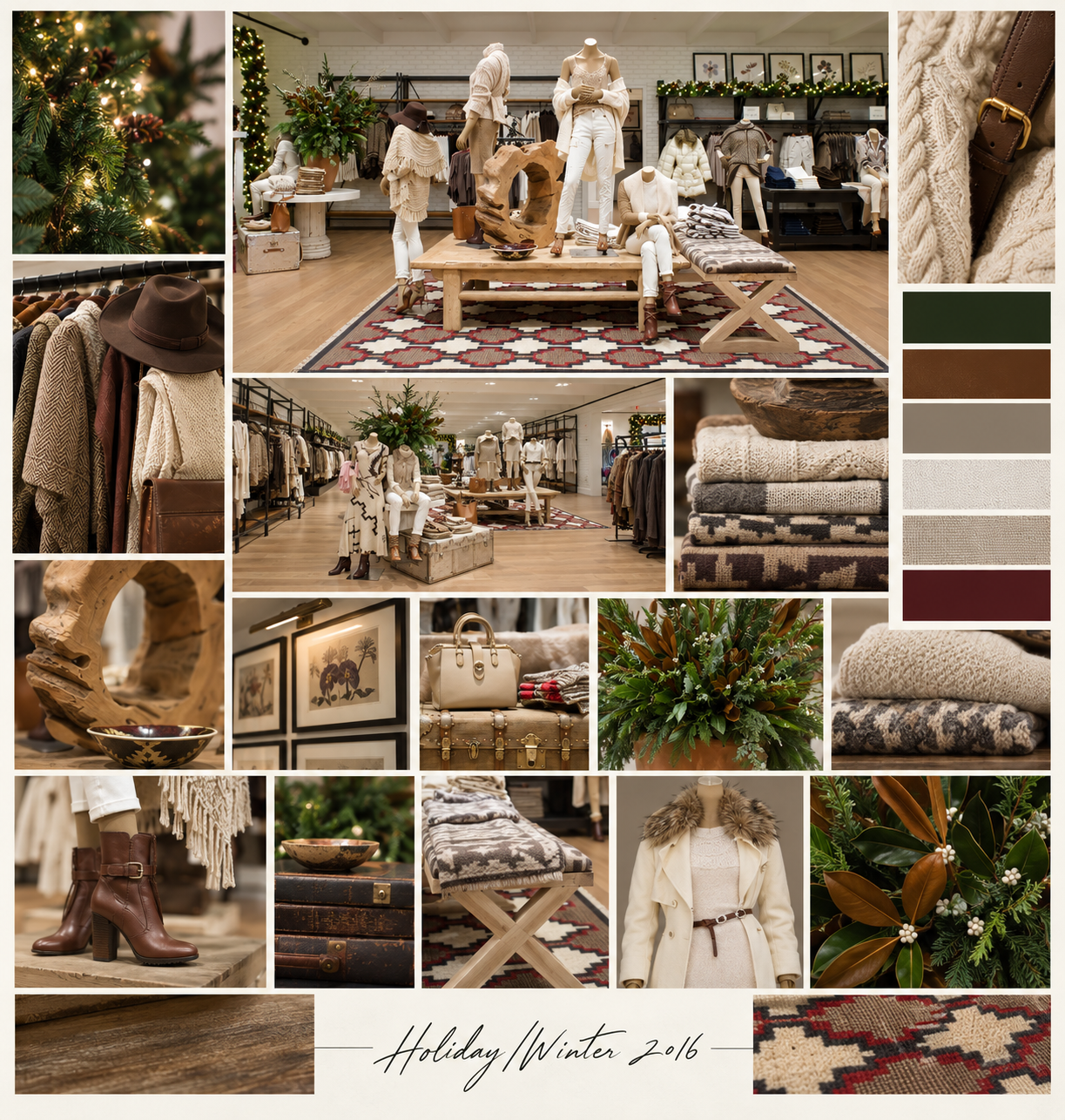 Ralph Lauren retail environment presentation board