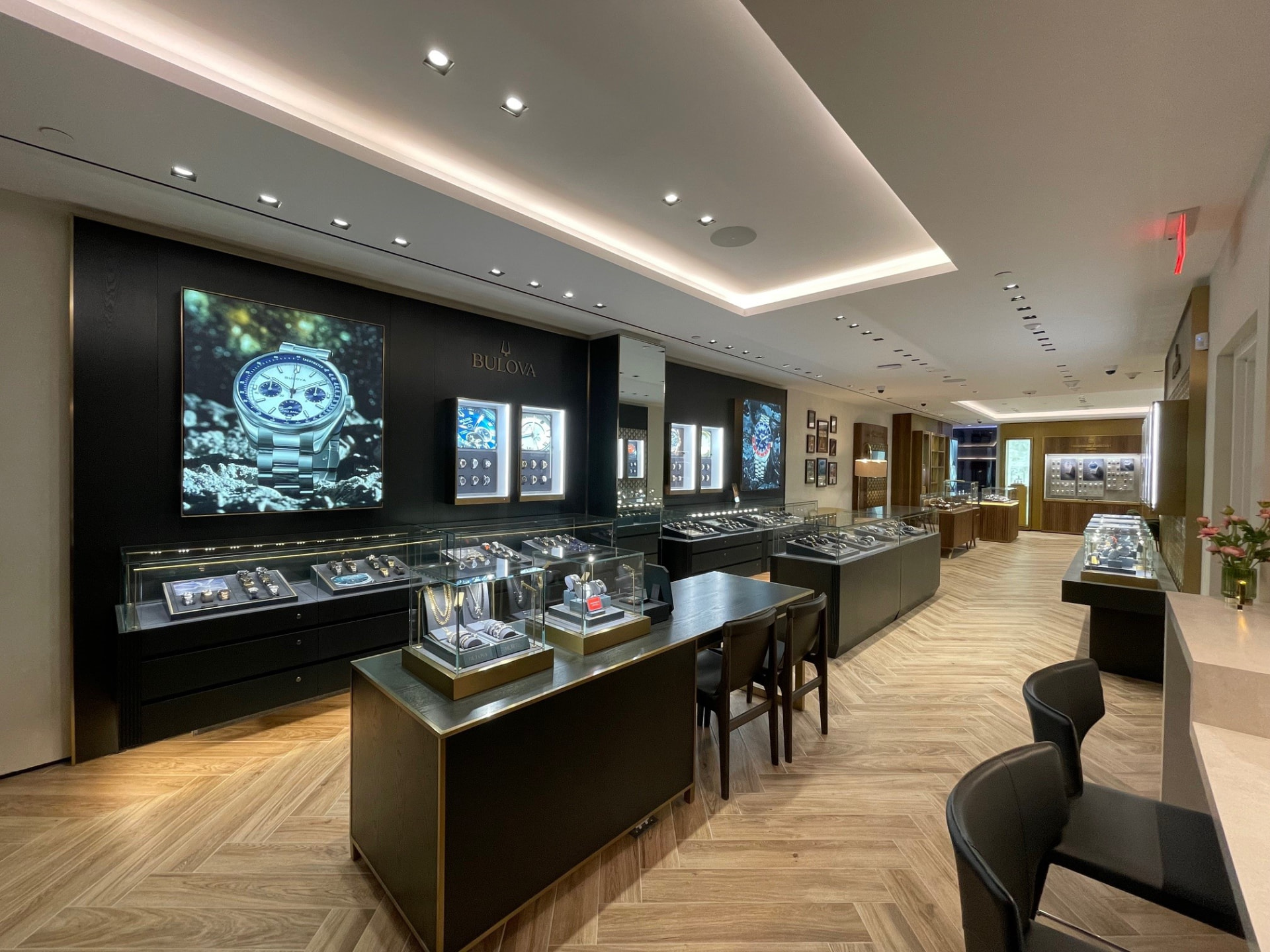Bulova retail environment within the flagship